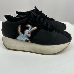 MARNI DANCE BUNNY Black Bunny Platform Sneakers In 00n99 Black Womens 41